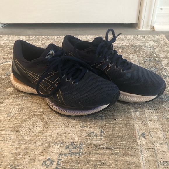 ASICS gel-nimbus 22 grey floss/pea coat women’s running shoes - Picture 3 of 9